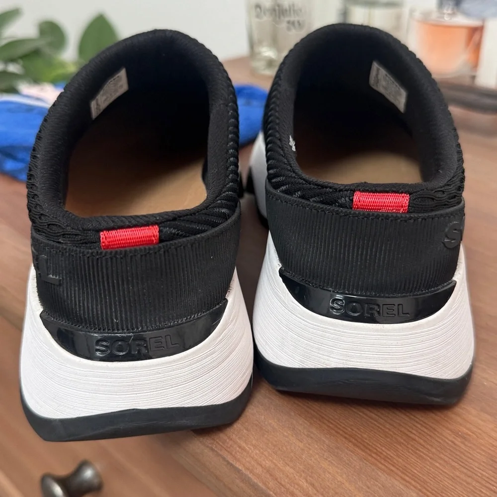 Sorel Kinetic Impact II Mule B&W Slip-On Sneakers